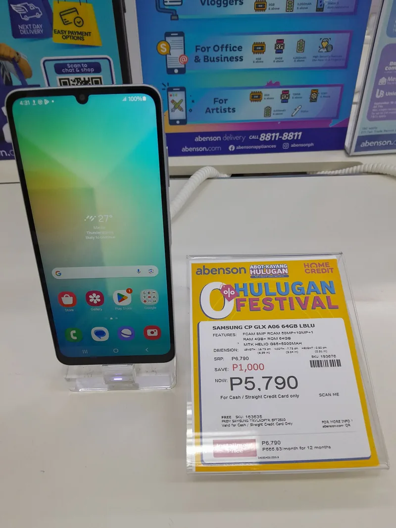 Samsung Galaxy A06 price in UAE